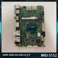 For Advantech MIO-5152 DDR4-3200 32G USB 2.0 3.5" Embedded Industrial Motherboard