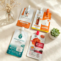 (1 ซอง) วิตซีน้องฉัตร VC Vit C ครีมวิตซีน้องฉัตร, ชาร์มมิ่ง สการ์เจล เจลลบรอยสิว, ไฮยา บูสเตอร์ ครีม