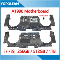 A1990 Motherboard Logic Board For Macbook Pro Retina 15" A1990 With Touch ID i7 i9 256GB 500GB 1TB 2018 2019