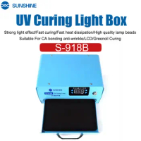 SS-918B 30W UV Curing Light Box 60Pcs Light Large Space Laminating OCA Bonding LCD Curing Glue Oven Phone Repair Tools