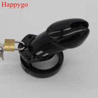 Male Black Chastity Device With 5 Size Penis Ring,Cock Cages,Chastity Lock Belt,Cock Ring,Adult Game,CB6000