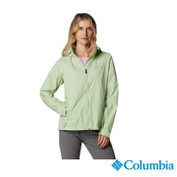 Columbia 哥倫比亞 女款- Switchback 防潑水連帽風衣-嫩綠色 UWK01270LM/IS
