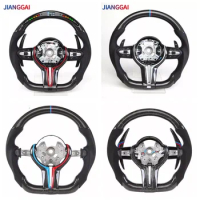 LED Carbon Fiber Steering Wheel Fit For BMW F10 F15 F20 F30 F80 F82 M2 M3 M4 M5 1-7 Series X1 X2 X3 X4 X5 X6 Shift Light Sport