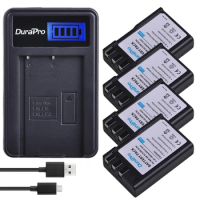 Durapro 4pc 1800mAh EN-EL9 EN EL9 ENEL9 Rechargeable Camera Battery + LCD USB Charger For Nikon D40 D40X D60 D3000 D5000 Camera