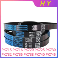 PK multi-groove belt belt 3/4/5/6/7/8/9/10/12Ribs PK715 PK716 PK720 PK725 PK730 PK732 PK735 PK738 PK740 PK745