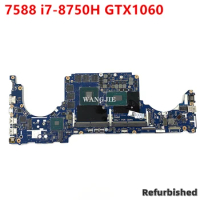 CN-0TM9WY 0TM9WY TM9WY For Dell Inspiron G5 5587 G7 7588 Laptop Motherboard LA-E994P With i7-8750H GTX1060 6G GPU 100% working