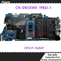 PCparts M12WX WNVYK N9CJ5 For Dell Vostro 5502 5402 Inspiron 5409 5509 Mainboard 19861-1 I3-115G4 I5-1135G7 I7-1165G7 DDR4 MB