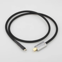 Viborg USB Type C Cable HiFi USB B To C Audio Data Cable For DAC Mobile Tablet
