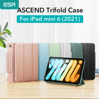 ESR for iPad mini 6 2021 Case Trifold Cover for iPad mini 2021 Case Smart Cover Pencil Clasp Magnetic Stand for iPad mini 6 Case