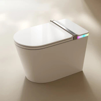 Fully automatic floor standing bathroom ceramic automatic flush toilet set, electric bidet intelligent for sale