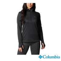 Columbia 哥倫比亞  女款-W Park View 防曬50快排刷毛半開襟上衣-黑色 UAR57820BK