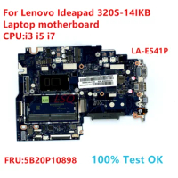 LA-E541P For Lenovo Ideapad 320S-14IKB Laptop Motherboard With CPU:i3 i5 i7 FRU:5B20P10898 100% Test OK