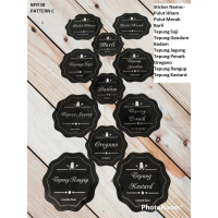 Waterproof Kitchen Label Sticker Dapur Sticker Kitchen Pantry Label MYF38