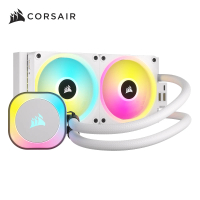 【CORSAIR 海盜船】iCUE LINK H100i RGB AIO水冷散熱器(白)
