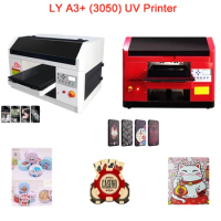 LY A3+ 3050 UV Printing Machine USB Automatic Flatbed Photo UV DTG Inkjet Printer 300mm*500mm Print 