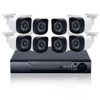 WESECUU cctv set video surveillance system camera and accessories outdoor cctv analog camera 8ch xvr kit AHD security camera