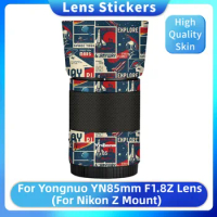 For Yongnuo YN85mm F1.8Z DF DSM Decal Skin Vinyl Wrap Film Camera Lens Body Protective Sticker Coat YN85 F1.8 F/1.8 85 1.8 Z