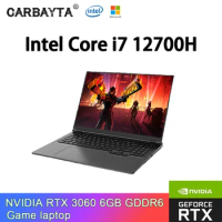 Max 64GB Rom 16 Inch 2560x1600 IPS Gaming Laptop I7 12700H NVIDIA RTX 3060 6GB Fingerprint Notebook Windows 11 10 Pro Pcie Nvme