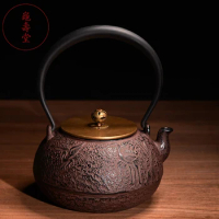 No Coated Top Grade Cast Iron Pot 1100ml Large Capacity of The Old Japan Iron Pots Boil Tea Kettle Business Gift