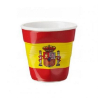 法國 REVOL FRO 西班牙國旗陶瓷皺折杯 80cc