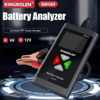 KINGBOLEN BM580 Alat Tes Tester Aki Mobil Motor Digital LCD 2.4 Inch
