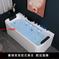【台灣公司保固】亞克力家用獨立式浴缸一體智能大瀑布恒溫沖浪按摩加熱小戶型浴盆