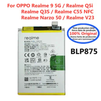 Original 5000mAh Battery BLP875 For OPPO Realme 9 5G / Realme Q5i / Realme Q3S / Realme C55 NFC / Realme Narzo 50 / Realme V23