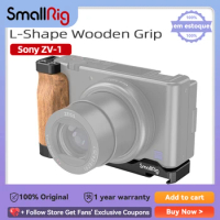 SmallRig for ZV1 Camera Vlog Rig L-Shape Wooden Grip with Cold Shoe for Sony ZV1 Camera Vlogging Accessories 2936