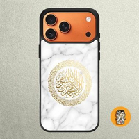 Case Apple 17 16 15 14 13 12 11 Mini Plus Air Pro Max TPU Protection Marble Ayatul Kursi 17 pro