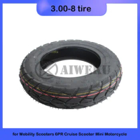 universal 3.00-8 tire 300-8 Scooter Tyre Vacuum Tire for Mobility Scooters 6PLY Cruise Scooter Mini Motorcycle