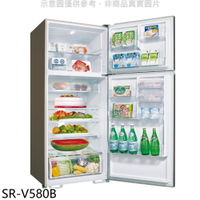 APP下單4%點數★SANLUX台灣三洋【SR-V580B】580公升雙門變頻冰箱(含標準安裝)