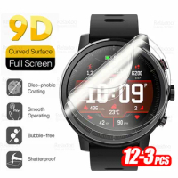 12-3PCS Full Glue Hydrogel Film For Huami Amazfit Stratos Screen Protector Smart Watch Stratos Cover Soft Protect Film Not Glass