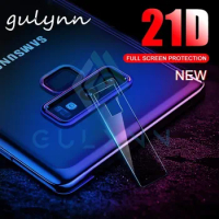 2PC 21D Back Camera Lens Tempered Glass For Samsung Galaxy S8 S9 Plus Protector Protective Film for J4 J6 J8 J7 A8 2018 Cover
