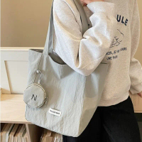 Large Capacity Tote Bag For Women Japanese Waterproof Shoulder Bag Leisure Commuter Bag