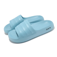 【adidas 愛迪達】拖鞋 Adilette Ayoon W 女鞋 藍 一體式 厚底 涼拖鞋 愛迪達(IE5623)