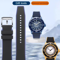 Compatible with Five Ocean Joint Two Color Silicone Watch with Arctic Ocean, Pacific Ocean, and Atla