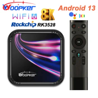 Woopker K52 TV Box Android 13.0 Rockchip RK3528 BT5.0 WiFi6 Ultra HD 8K Video Media Player 4GB RAM 64GB ROM Set tops