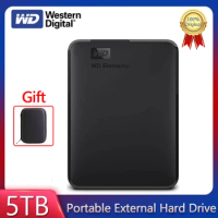 Western Digital WD 5TB Elements USB 3.0 Portable External Hard Drive 5T HDD Compatible with PC Mac PS4 &amp; Xbox