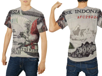 JS - Kaos Uang Kuno Indonesia Asli Pecahan 20000 Pria 3D FullPrint