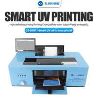 Sunshine SS-890P Smart UV Printer All-in-one Printer For iPhone for Samsung Tablet Protective Film Picture Printing Cutting