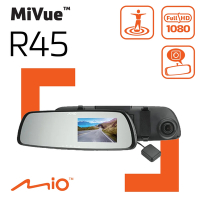 Mio MiVue R45 1080P GPS 區間測速 後視鏡 行車記錄器 紀錄器(送高速記憶卡+反光貼+拭鏡布)