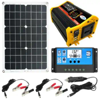Solar Panel Kit Solar Panel Kit With Inverter And Solar Panels Complete Solar Power System With Battery And Inverter For Home