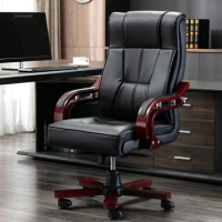 Modern Leather Office Chairs Boss Chair Home Reclining Lift Study Chairs Office Computer Chair and Internet Cafe Gaming Chair