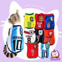 Unimeow football jersey cat clothes dog shirt pet clothes for cat clothes cheap cat shirts cute cat