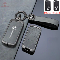 Sarung Kunci Kereta, Bahan Logam dan Kulit, Untuk Honda CRV Gen4 / Accord G8 / Civic fb 2.0 / City 2