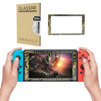 1 Pack HD Premium Tempered Glass Screen Protector for Nintendo Switch Anti-Scratch Anti-fingerprint Film Monster Hunter Rise