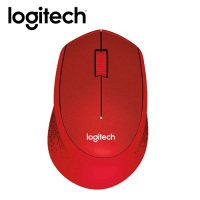 Logitech 羅技 M331 SILENT PLUS 靜音無線滑鼠 紅
