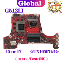 KEFU Notebook Mainboard For ASUS ROG Strix G15 G512 G512L G512LI G512LH G712LI PX512L Laptop Motherboard I5 I7 GTX1650Ti/4G