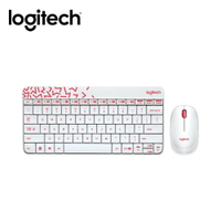 【代碼 MOM100 折$100】Logitech 羅技  MK240 Nano 無線鍵盤滑鼠組 白色/紅邊★(7-11滿299免運)