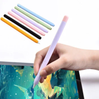 Stylus Pen Cover Silicone Case For Apple Pencil 1 2 Color Matching Protective Case Non-slip Anti-fall for iPad Pencil 1st 2nd